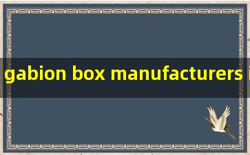 gabion box manufacturers in jammu